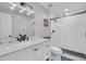Stylish bathroom with a marble vanity, a glass-enclosed shower, and modern fixtures at 263 Sea Cloud Cir, Edisto Island, SC 29438