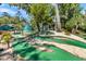 Fun mini golf course with mature landscaping and interesting course features makes for a Gathering-friendly outdoor experience at 263 Sea Cloud Cir, Edisto Island, SC 29438