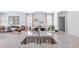 Close up of a kitchen sink and granite counter top overlooking the dinning room at 268 Watersglen Dr, Summerville, SC 29486