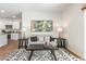 Comfortable living room with a decorative rug, neutral sofa, stylish decor and natural light at 268 Watersglen Dr, Summerville, SC 29486