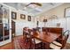 Beautiful dining room featuring coffered ceilings, wainscoting and wood furnishings creating a cozy atmosphere at 2722 Crooked Stick Ln, Mount Pleasant, SC 29466