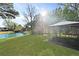 Backyard with pond and gazebo at 3438 Farmers Market Dr, Charleston, SC 29414