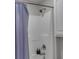 Shower stall with adjustable shower head and toiletry shelving at 4006 Hartnett Blvd, Isle of Palms, SC 29451