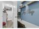 Functional home office space with a built-in desk, shelving, and ample storage at 4108 Whiting St, Mount Pleasant, SC 29466