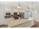 Modern kitchen with granite countertops, stainless steel appliances, and pendant lighting at 422 Switchgrass Dr, Summerville, SC 29486
