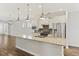 Contemporary kitchen with a large island, stainless appliances, and stylish pendant lights at 422 Switchgrass Dr, Summerville, SC 29486