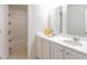 Well-lit bathroom with double sinks, a shower, and modern finishes at 509 Yukon Ct, Lincolnville, SC 29485