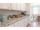 Coffee Bar featuring white cabinets and granite countertops at 509 Yukon Ct, Lincolnville, SC 29485