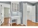 Charming built-in desk area with cabinets and drawers for home office use at 649 Pawley Rd, Mount Pleasant, SC 29464