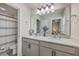 Bathroom boasts double sinks and shower with a tub at 7803 Park Gate Dr, Charleston, SC 29418