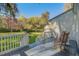 Picturesque back porch featuring a view of a lush green backyard with a guest house at 8115 Adams Run School Rd, Adams Run, SC 29426