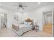 Charming bedroom with a decorative headboard, light wood floors, and a calming color scheme at 873 Tupelo Bay Dr, Mount Pleasant, SC 29464