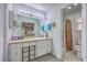 Bright bathroom with a vanity, ample storage, and a view into the bedroom and shower at 891 Wynford Ct, Mount Pleasant, SC 29464