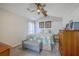 Cozy bedroom with vaulted ceiling, ceiling fan, and comfortable furnishings at 891 Wynford Ct, Mount Pleasant, SC 29464