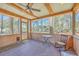 Charming screened porch with comfortable seating, offering a tranquil outdoor space for relaxation and entertaining at 891 Wynford Ct, Mount Pleasant, SC 29464