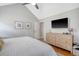 Comfortable bedroom with a vaulted ceiling, stylish furnishings, and a view of the room's neutral color palette at 101 Plantation Dr, Summerville, SC 29485