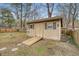 Backyard shed equipped with a ramp for accessibility, offering ample outdoor storage at 101 Plantation Dr, Summerville, SC 29485