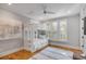 Charming bedroom featuring a white bunk bed with built-in storage and natural light at 108 Carolina Blvd, Isle of Palms, SC 29451