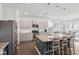 Spacious kitchen with granite island and seating, stainless steel appliances, and plenty of cabinet space at 109 Airy Dr, Summerville, SC 29486