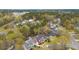 Aerial view of a residential neighborhood showcasing well-maintained homes and mature trees at 1149 Lands End Dr, Hanahan, SC 29410