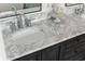Close-up of a marble countertop and silver fixtures in the bathroom at 1149 Lands End Dr, Hanahan, SC 29410