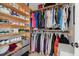 Organized walk-in closet with shelving, hanging rods, and ample storage space at 1149 Lands End Dr, Hanahan, SC 29410