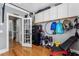 A view of the gym area showing the exercise equipment and wall storage units at 1149 Lands End Dr, Hanahan, SC 29410