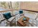 Comfortable screened-in porch with stylish seating and a view of the surrounding landscape at 1149 Lands End Dr, Hanahan, SC 29410