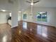 Bright, open-concept living room with hardwood floors at 117 Coronet St, Summerville, SC 29483