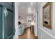 Inviting entryway that leads into a cozy living room with a fireplace and comfortable seating at 1200 Island View Dr, Mount Pleasant, SC 29464