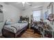 Comfortable bedroom featuring a ceiling fan, bed, and furniture at 1309 Basketweaver Way, Hanahan, SC 29410