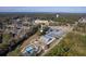 An aerial view of Central Creek Park with recreational facilities amid a scenic wooded landscape at 131 Kennington Dr, Goose Creek, SC 29445