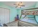 bedroom with bunk beds and a playful, colorful design perfect for children at 131 Kennington Dr, Goose Creek, SC 29445