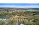 Scenic aerial view of a charming waterfront neighborhood with lush green trees and a beautiful river view at 1450 Eutaw Battalion Dr, Charleston, SC 29412