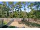 Spacious backyard features well maintained lawn, privacy fence, and mature trees at 1450 Eutaw Battalion Dr, Charleston, SC 29412