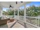 Covered deck with outdoor seating at 1450 Eutaw Battalion Dr, Charleston, SC 29412