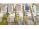 Bird's-eye view of a neighborhood with neatly arranged houses and well-maintained yards at 1651 Valley Oak Rd, Johns Island, SC 29455