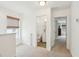 Hallway with a view of the bathroom and the bedroom at 1651 Valley Oak Rd, Johns Island, SC 29455