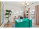 Inviting office area with a custom desk, built-in shelving, and multiple windows for plenty of light at 1651 Valley Oak Rd, Johns Island, SC 29455