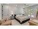 Spacious bedroom with access to the outside, neutral colors and ceiling fan at 178 Beresford Creek St, Daniel Island, SC 29492