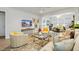Inviting living room showcasing a television, stylish furniture, and seamless transition to another sitting area at 178 Garden Gate Way, Summerville, SC 29486
