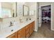 Beautiful bathroom featuring a double sink vanity, and access to a spacious walk-in closet at 2052 Bancroft Ln, Mount Pleasant, SC 29466