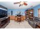 Bonus room complete with a desk, shelving and dark leather chair at 2052 Bancroft Ln, Mount Pleasant, SC 29466