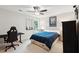 Comfortable bedroom features a ceiling fan, cozy bedding, and modern decor at 2165 Annie Laura Ln, Mount Pleasant, SC 29466
