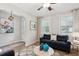 Comfortable living room with modern decor, natural light, and hardwood floors at 2165 Annie Laura Ln, Mount Pleasant, SC 29466