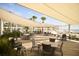 Comfortable patio seating available for outdoor dining and relaxation near the beach at 2472 Racquet Club Dr, Seabrook Island, SC 29455