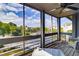 Screened-in porch with a peaceful view of the waterfront and community at 2472 Racquet Club Dr, Seabrook Island, SC 29455