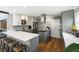 Modern kitchen with sleek countertops, stainless steel appliances, and breakfast bar seating at 2899 Doncaster Dr, Charleston, SC 29414