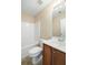This bathroom features a tub with shower and wooden vanity at 2920 Woodland Park Dr, Mount Pleasant, SC 29466