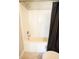 Clean shower-tub combination with white tile surround and a black shower curtain at 2926 Sugarberry Lane Ln, Johns Island, SC 29455